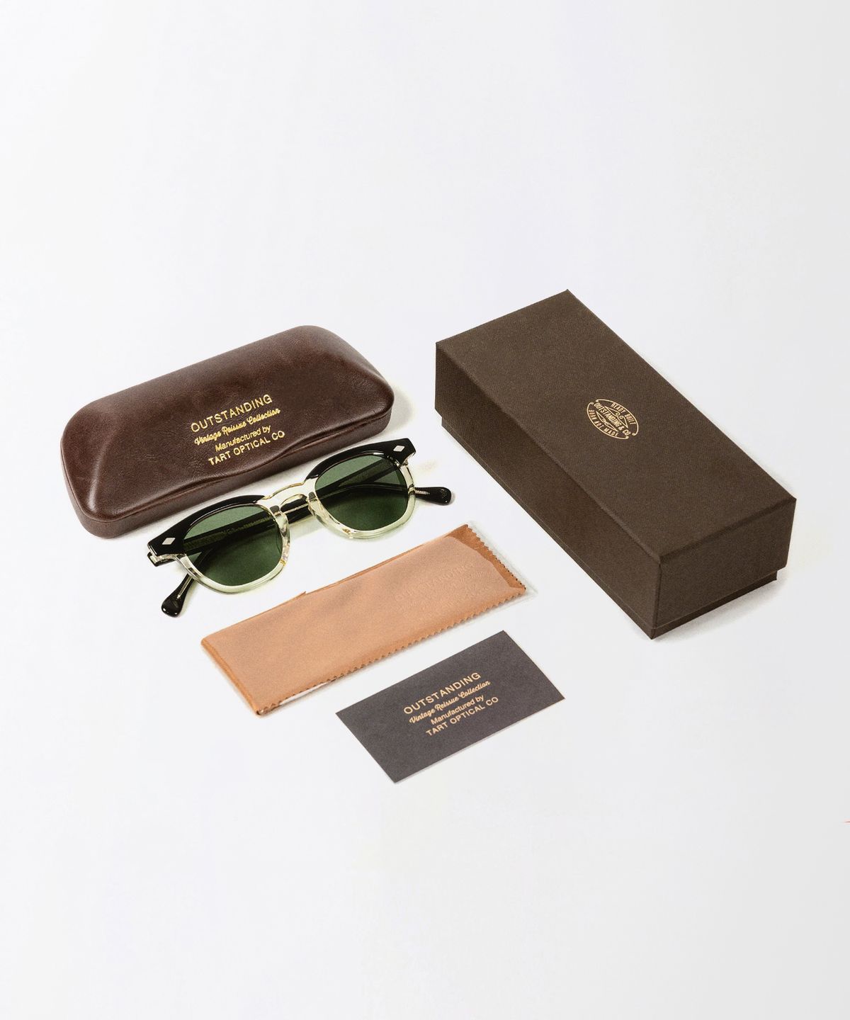 아웃스탠딩(OUTSTANDING) EXP-50S WELLINGTON SUNGLASSES_YELLOW CRYSTAL/BLACK