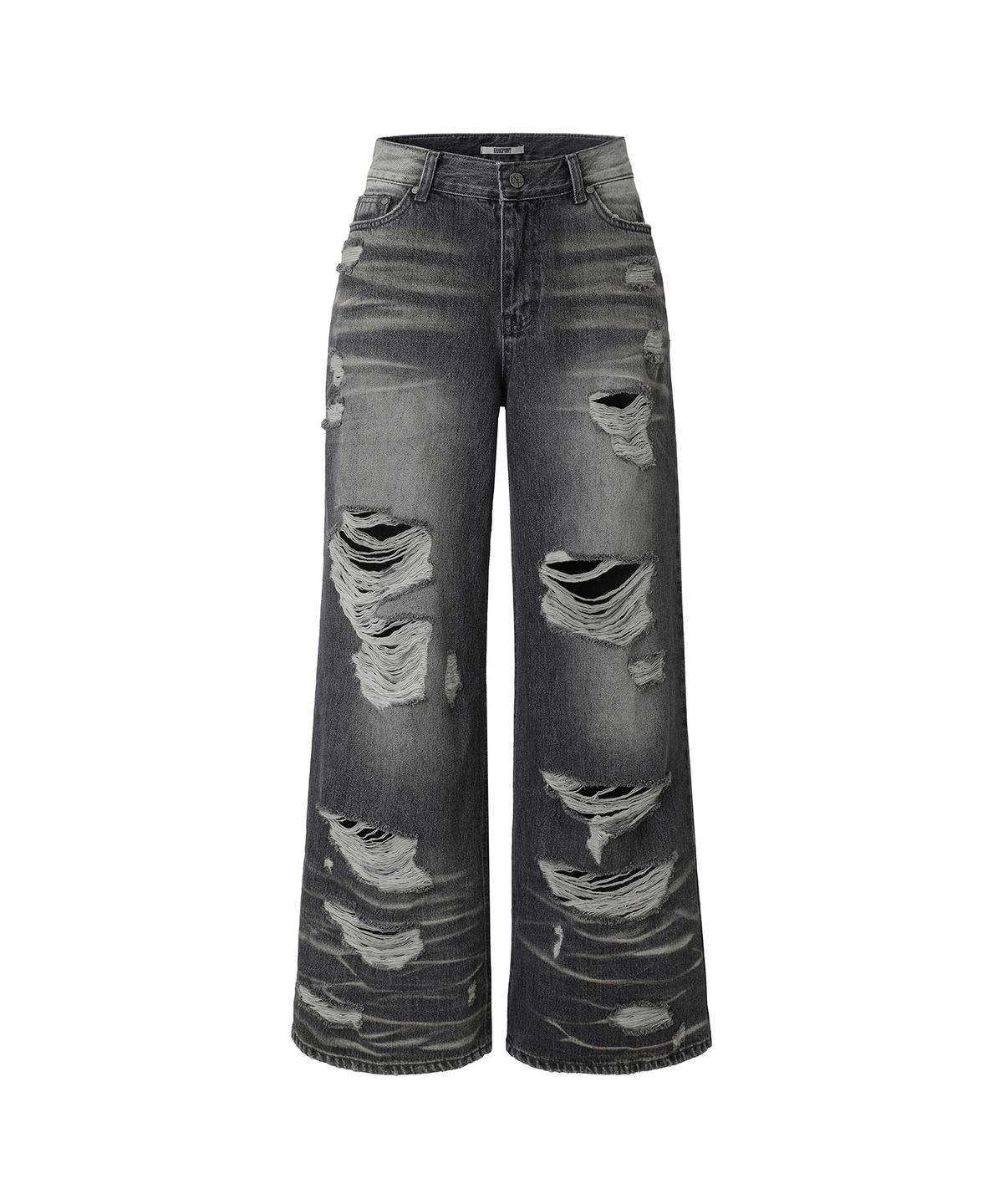 카키포인트(KHAKIPOINT) Rough Cut Wide Denim (gray)