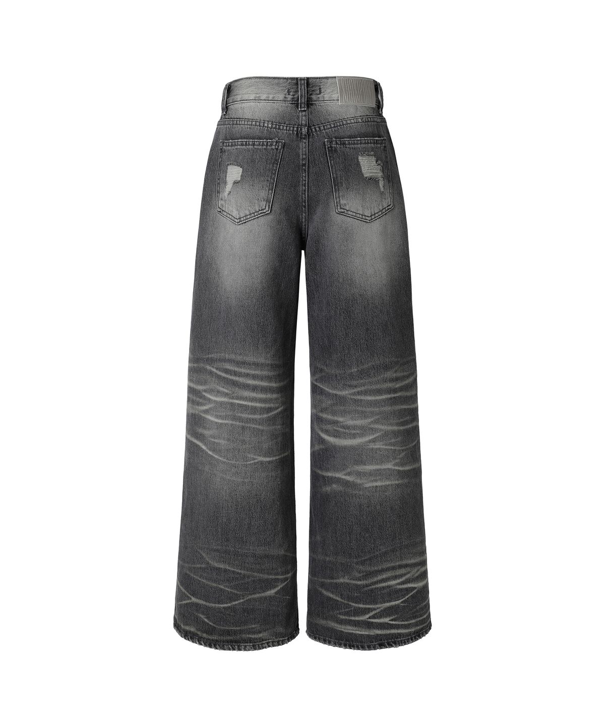 카키포인트(KHAKIPOINT) Rough Cut Wide Denim (gray)