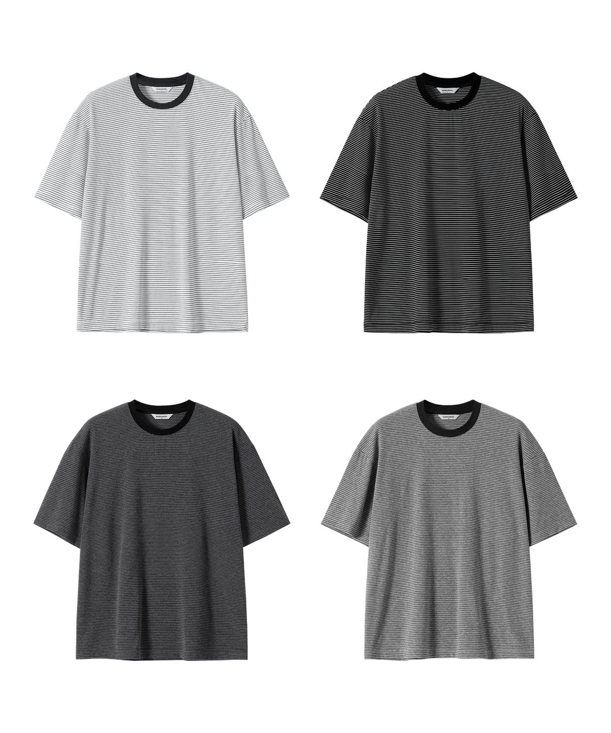 브렌슨(BRENSON) 리피드 스트라이프 반팔티 ( 4Color )