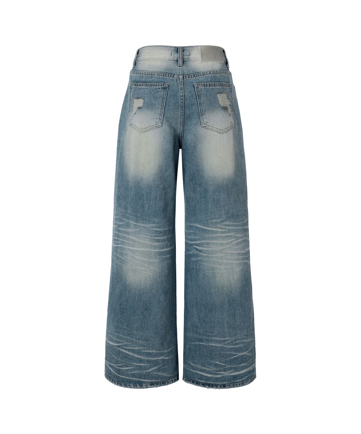 카키포인트(KHAKIPOINT) Rough Cut Wide Denim (blue)