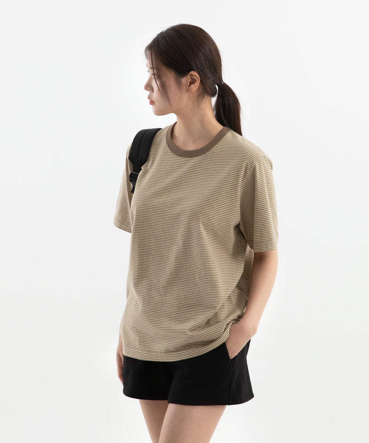 브렌슨(BRENSON) 페어 멀티 스트라이프 반팔티 ( 4Color )
