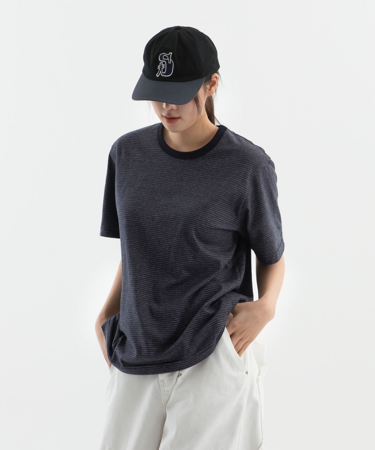 브렌슨(BRENSON) 페어 멀티 스트라이프 반팔티 ( 4Color )