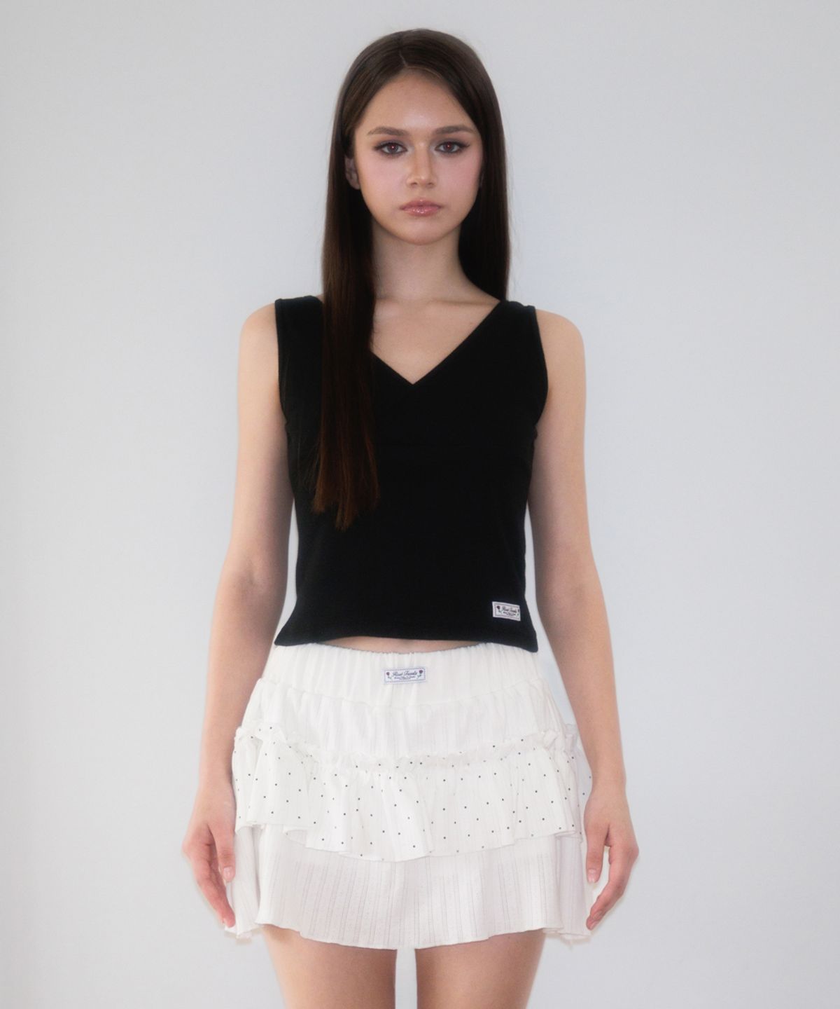 로제프란츠(ROSEFRANTZ) Cancan Frill Mini Skirt [White]