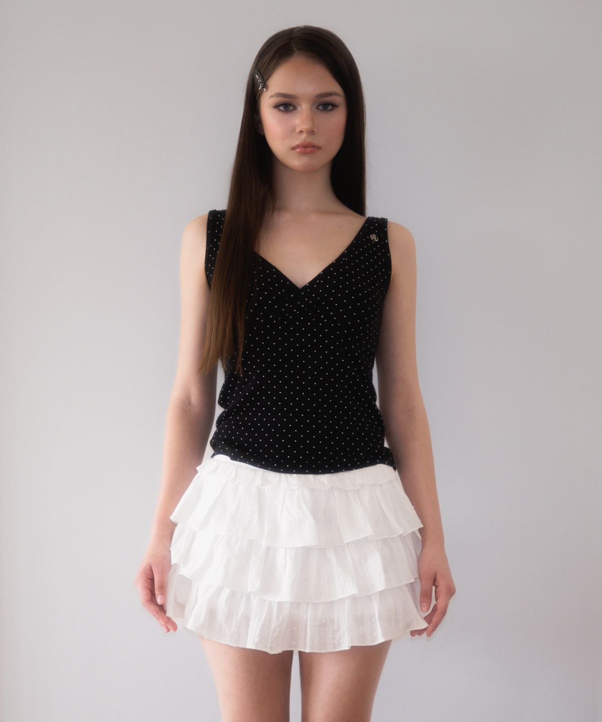 로제프란츠(ROSEFRANTZ) Lovely Flare Cancan Mini Skirt [White]
