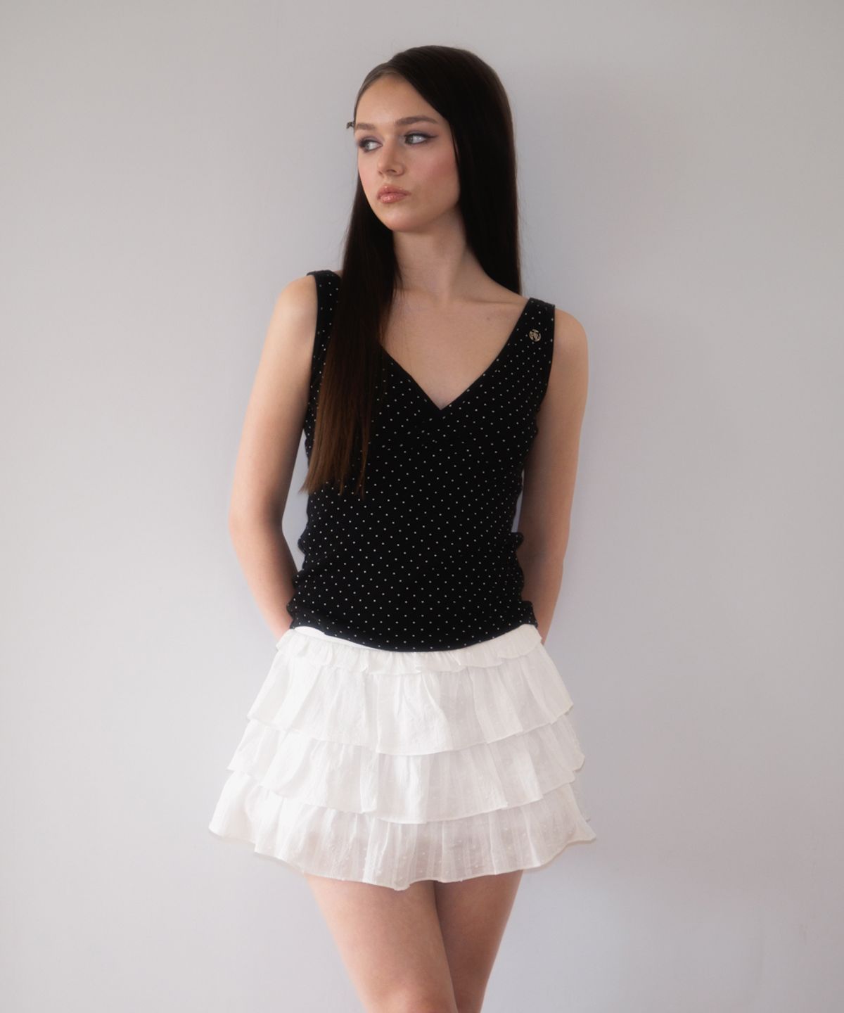 로제프란츠(ROSEFRANTZ) Lovely Flare Cancan Mini Skirt [White]