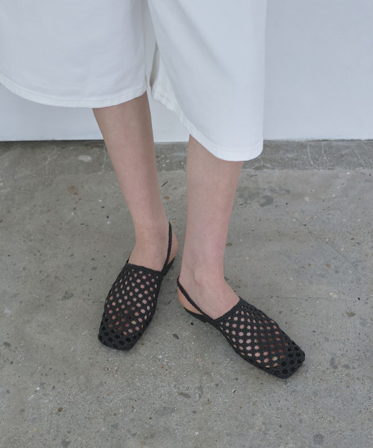 에퓨레(EPURE) MUAH Net Sandals (2color)