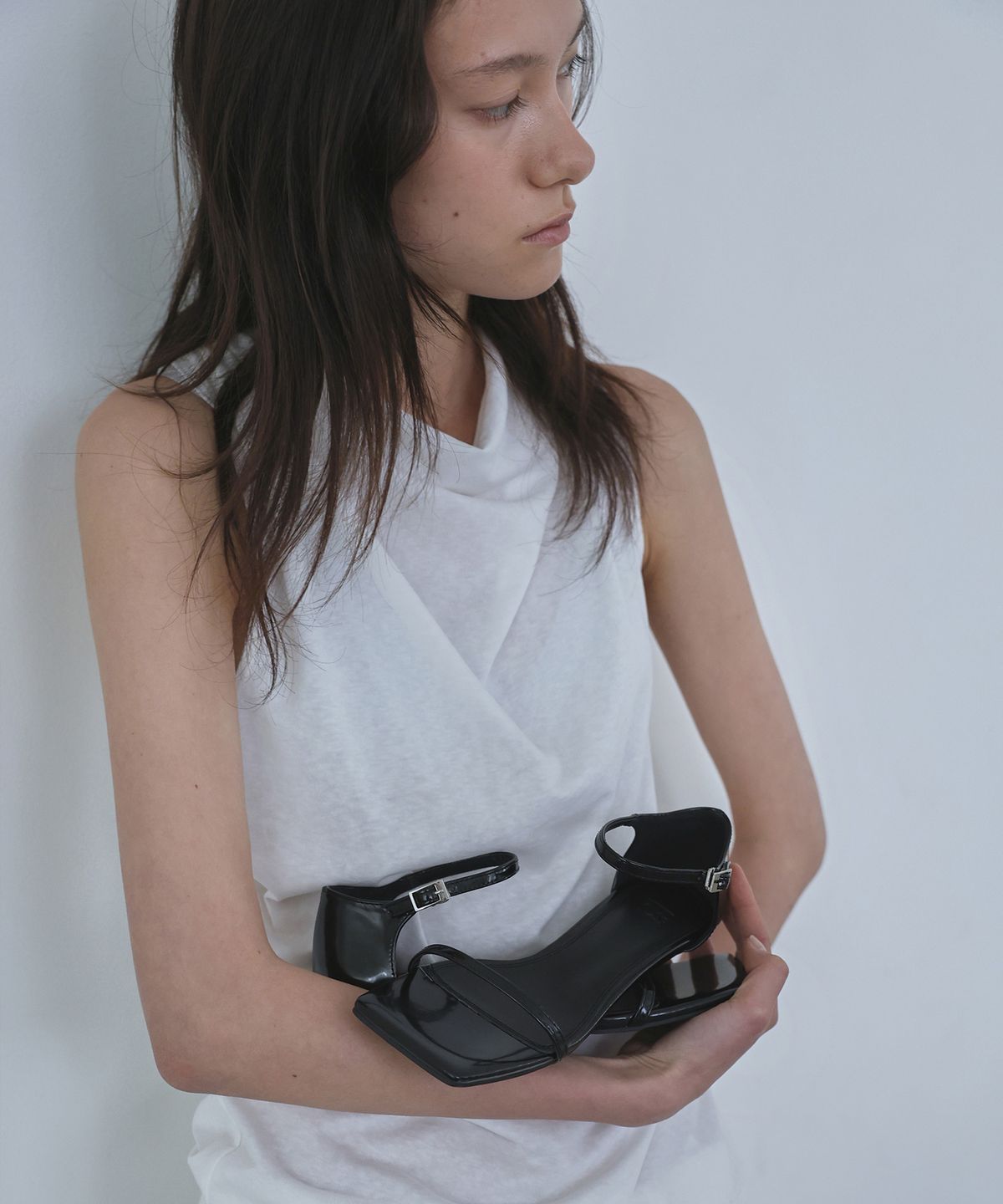 에퓨레(EPURE) MUER Square Sandal Heels (4color)