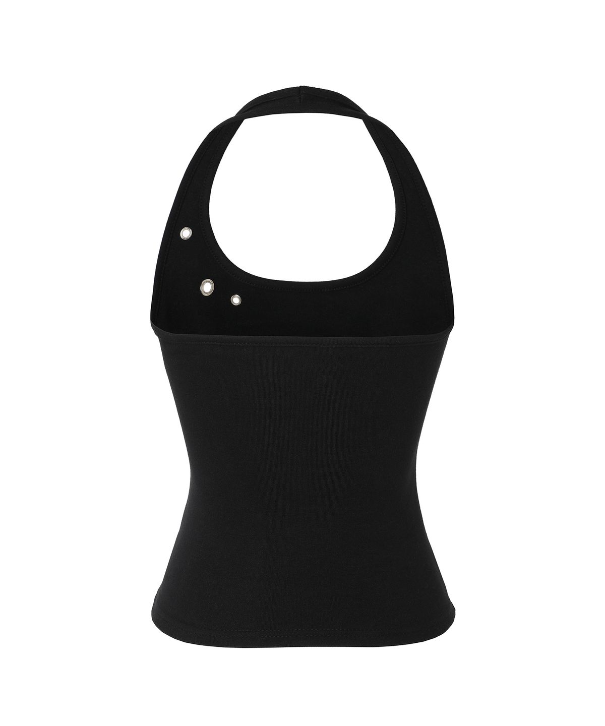 카키포인트(KHAKIPOINT) Eyelet Halter Top (black)