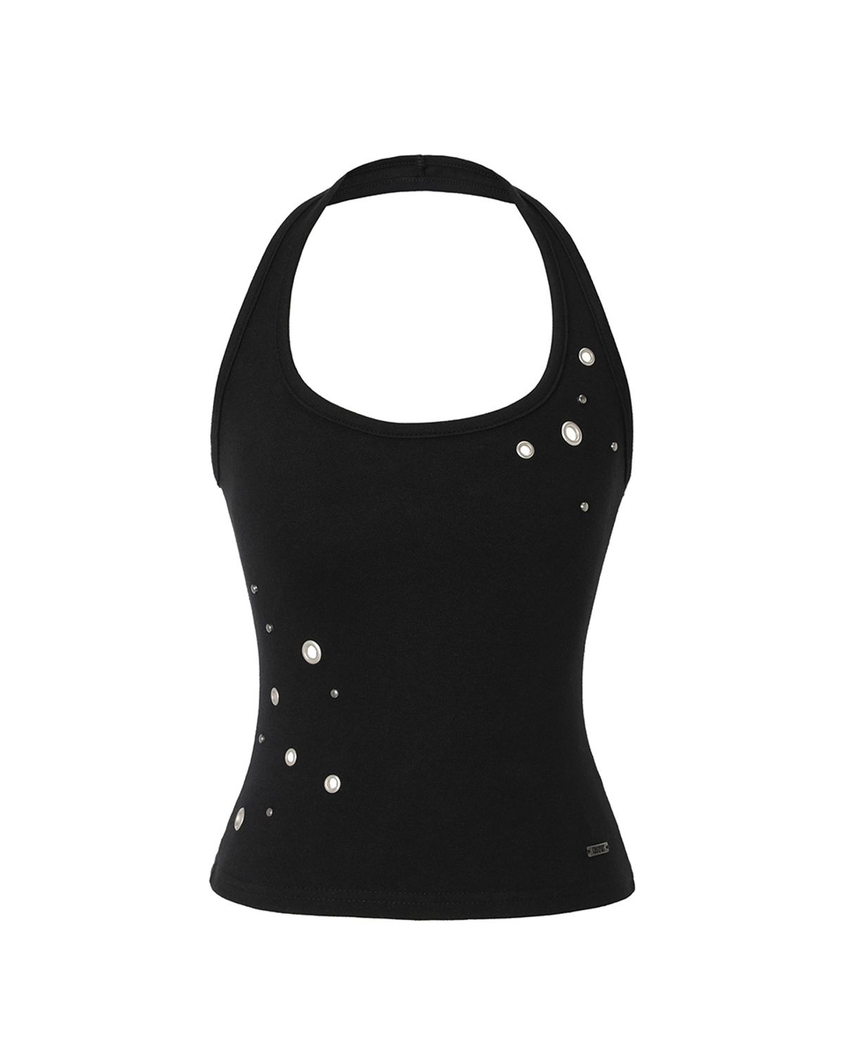 카키포인트(KHAKIPOINT) Eyelet Halter Top (black)