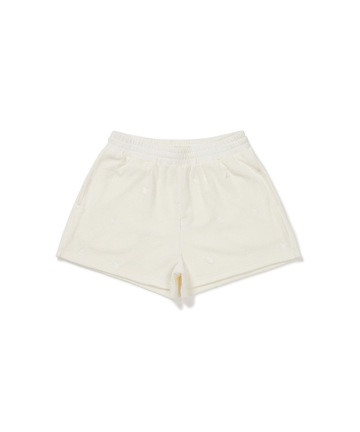 클로브(CLOVE) [26SM clove] All-over Mickey_Terry Shorts (Ivory)