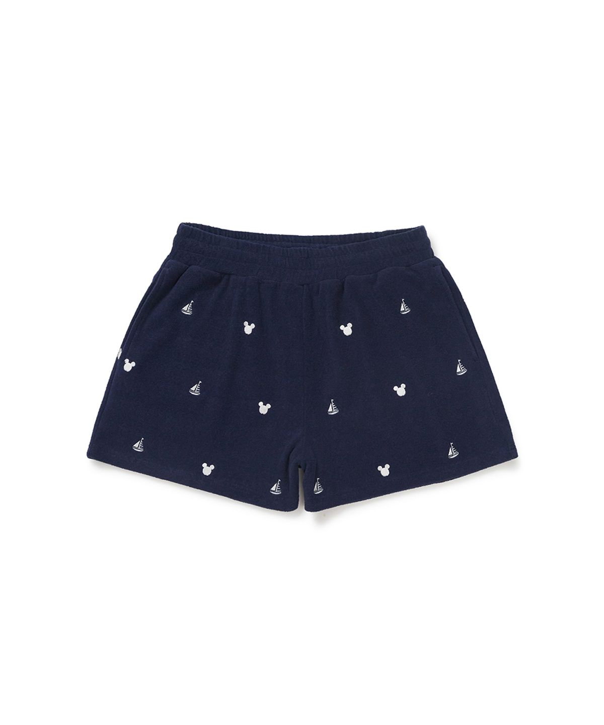 클로브(CLOVE) [26SM clove] All-over Mickey_Terry Shorts (Navy)