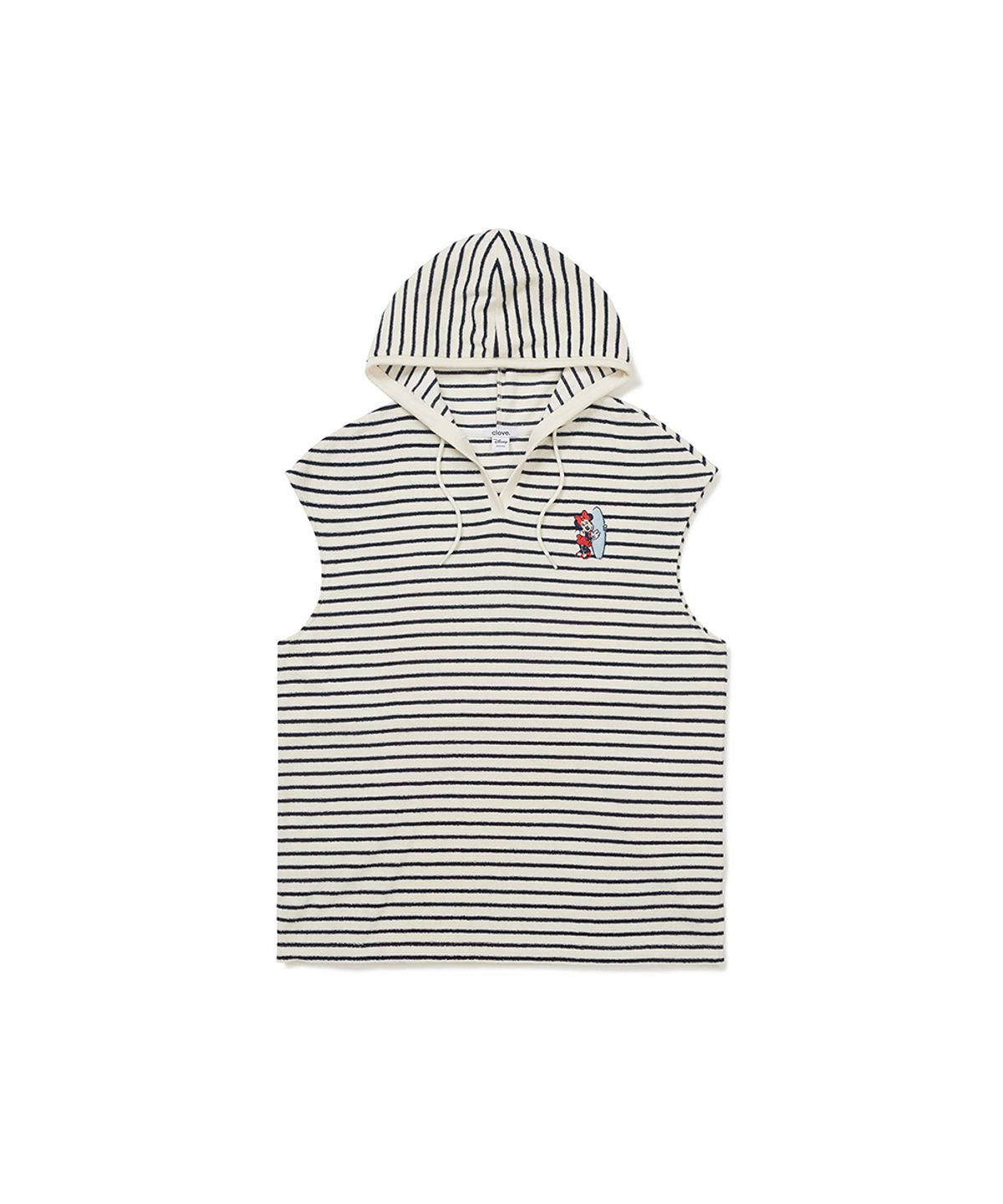 클로브(CLOVE) [26SM clove] Mickey_Stripe Cover-Up (Black)
