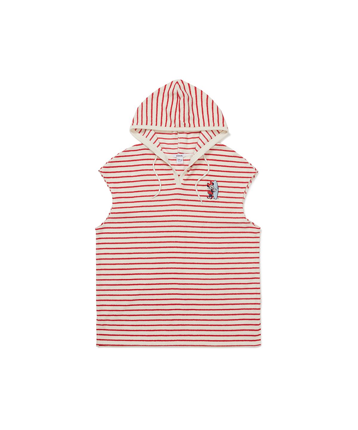 클로브(CLOVE) [26SM clove] Mickey_Stripe Cover-Up (Red)