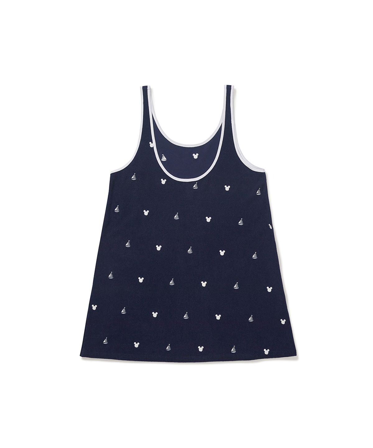 클로브(CLOVE) [26SM clove] All-over Mickey_Terry One-Piece (Navy)