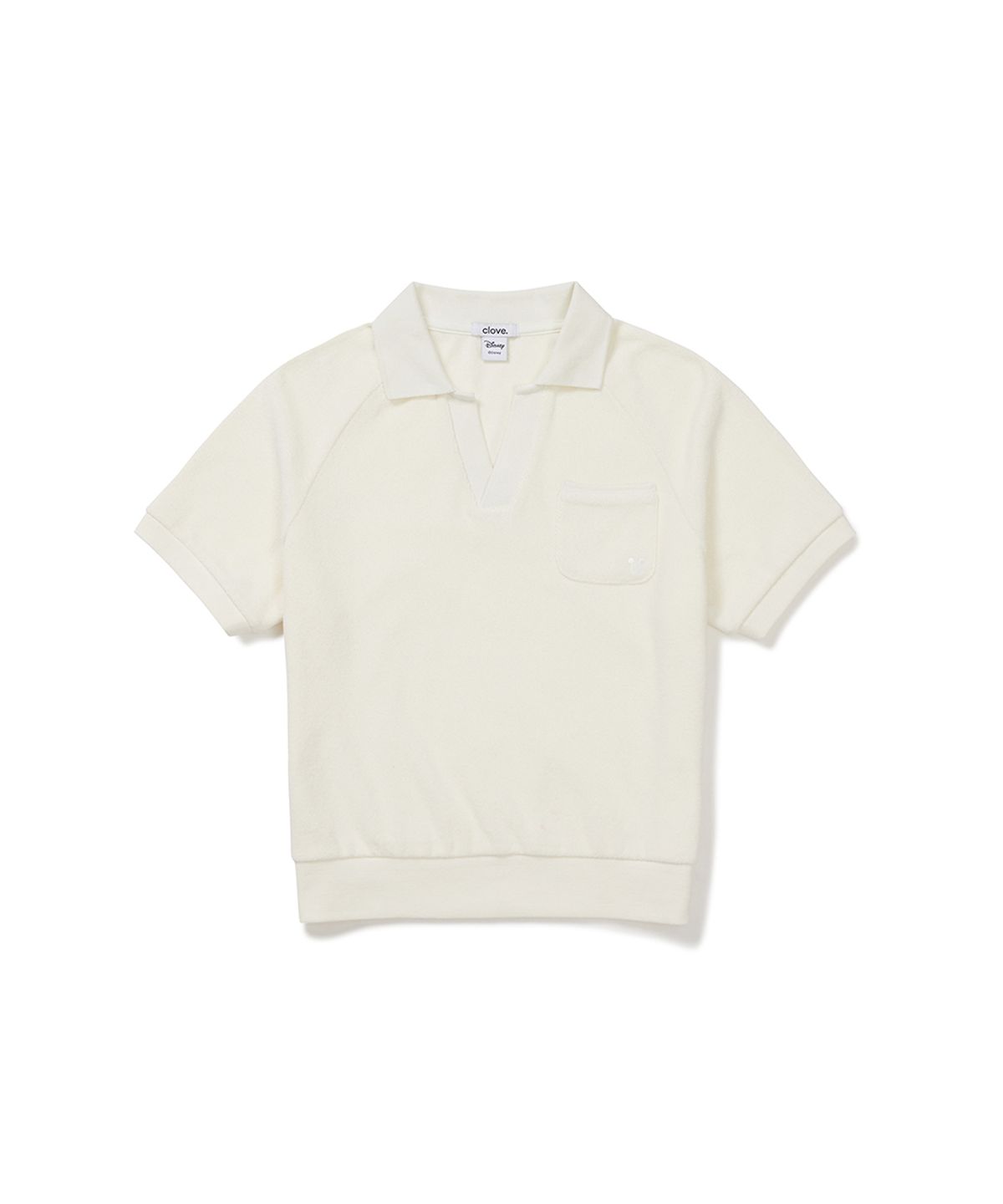 클로브(CLOVE) [26SM clove] Mickey_Terry Top (Ivory)