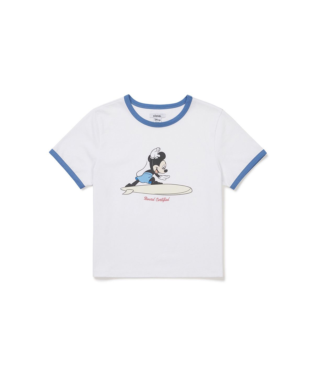 클로브(CLOVE) [26SM clove] Mickey_Ringer T-Shirt (White)