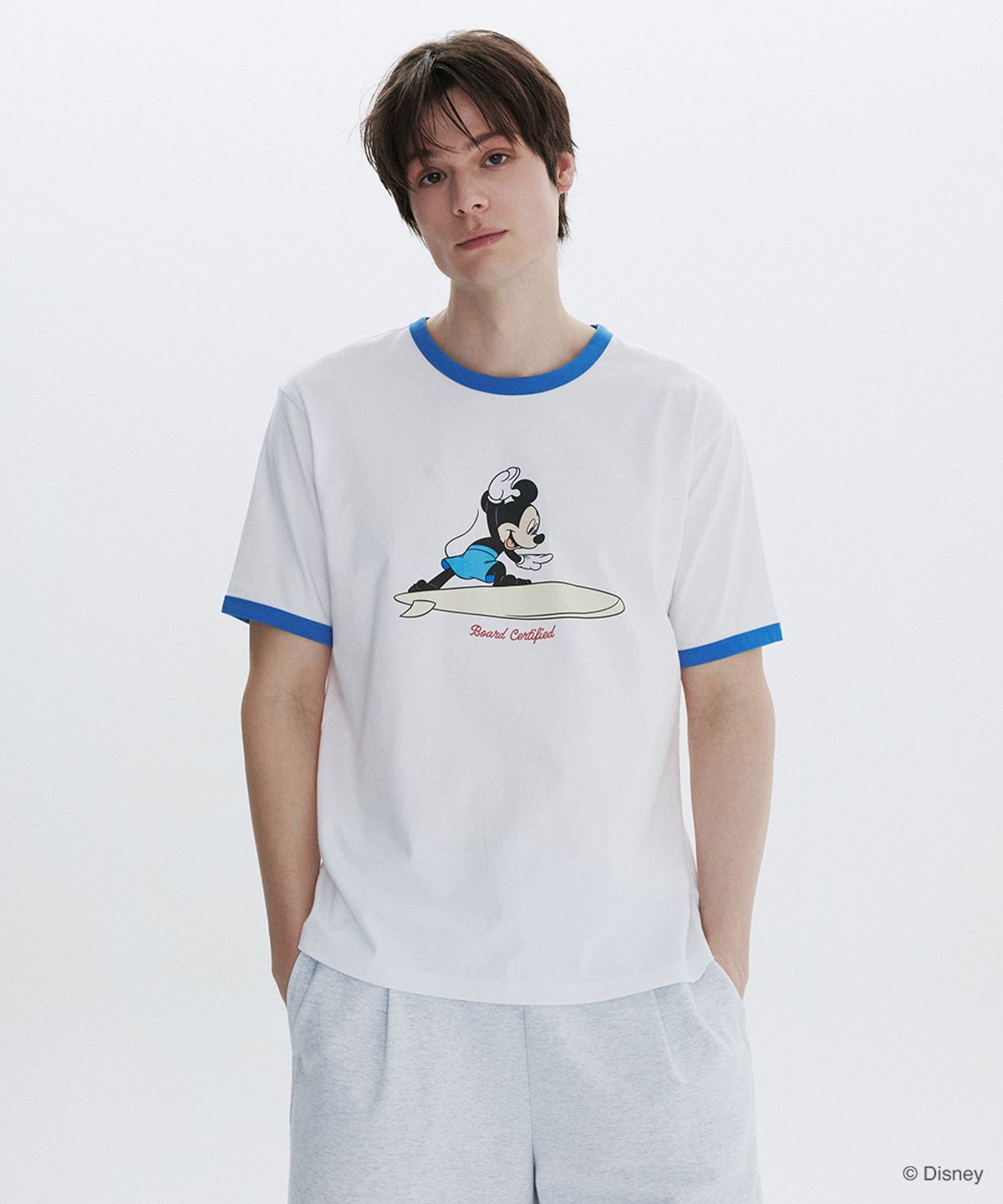 클로브(CLOVE) [26SM clove] Mickey_Ringer T-Shirt (White)