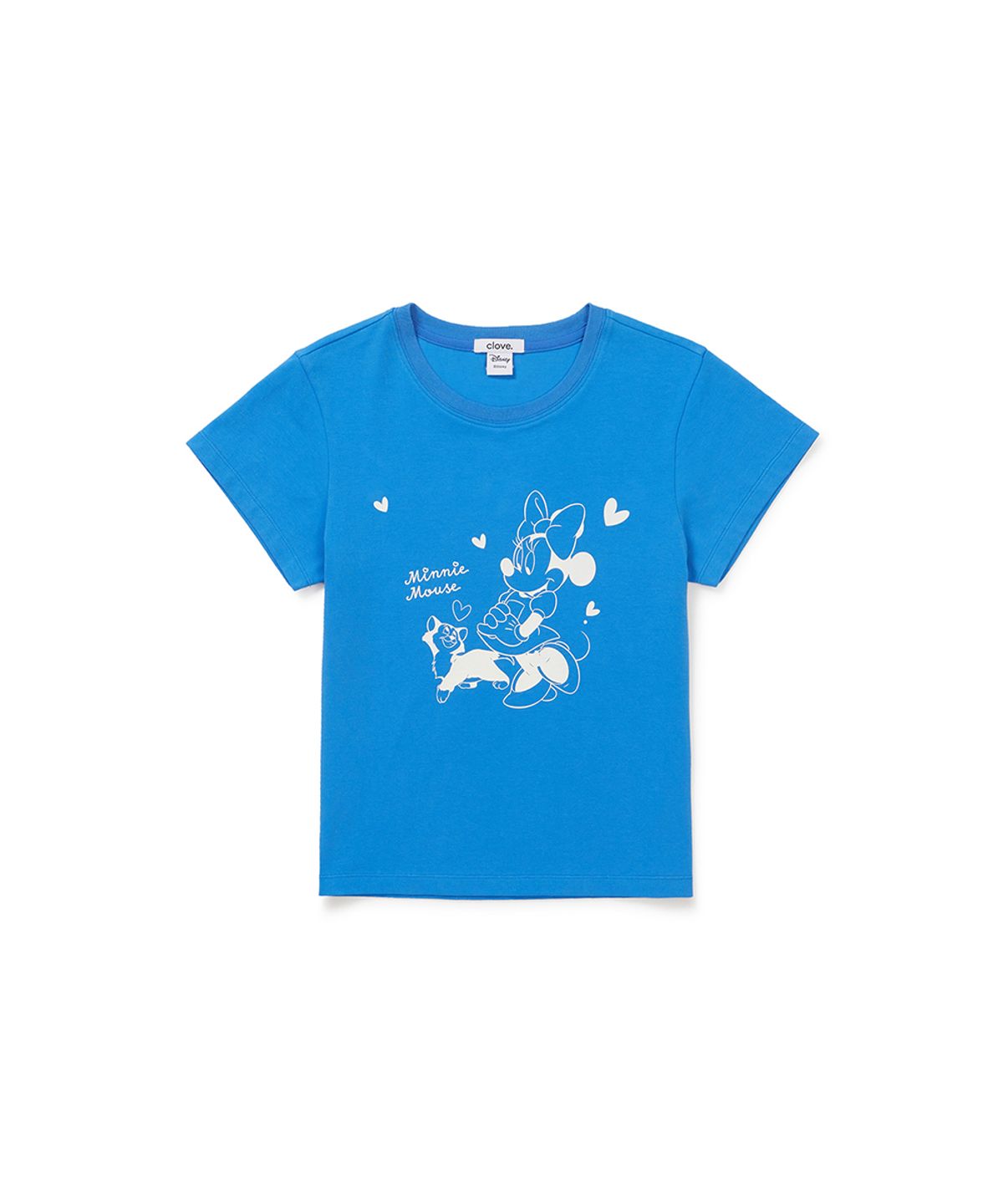 클로브(CLOVE) [26SM clove] Minnie_Crop T-Shirt (Blue)