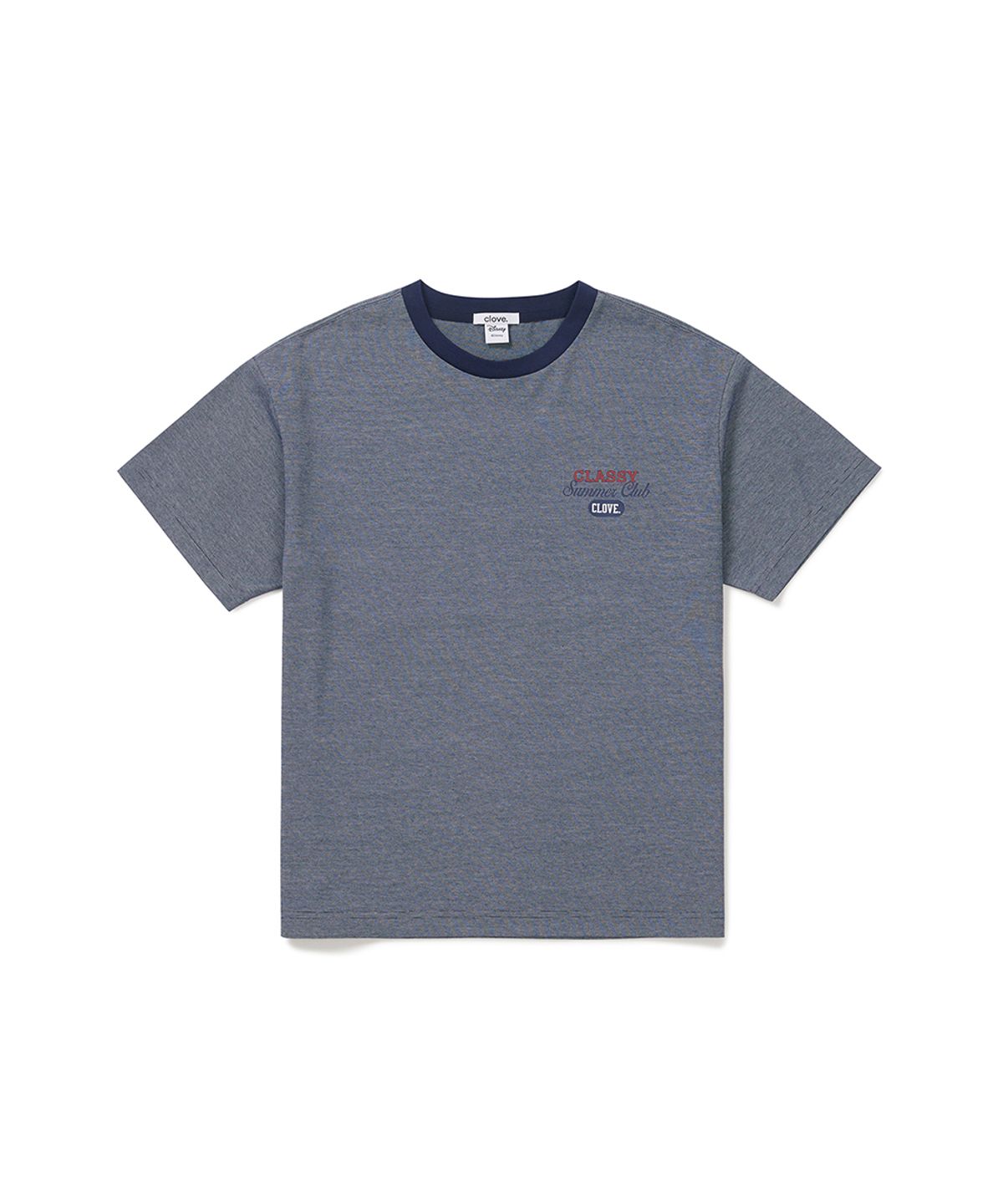 클로브(CLOVE) [26SM clove] Mickey_Stripe T-Shirt (Navy)