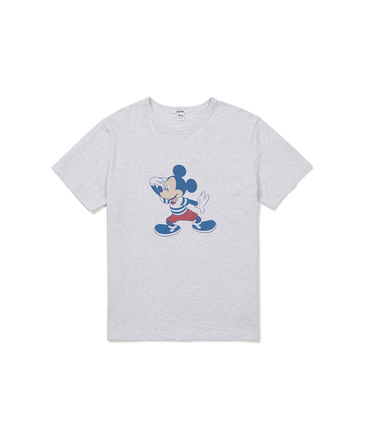 클로브(CLOVE) [26SM clove] Vintage Over-fit T-Shirt (Light Grey)