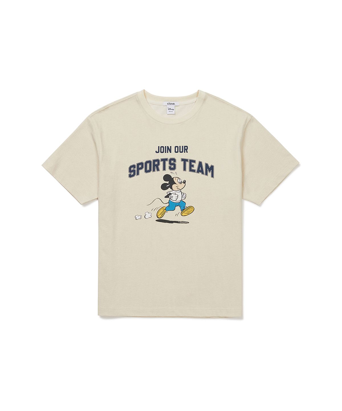 클로브(CLOVE) [26SM clove] Mickey_Sports T-Shirt (Light Beige)