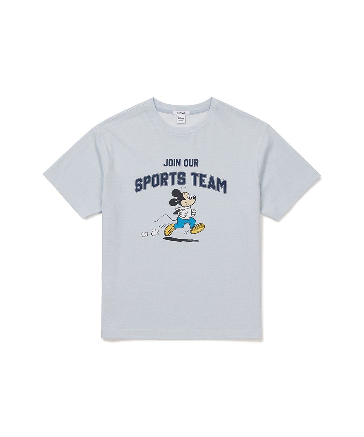 클로브(CLOVE) [26SM clove] Mickey_Sports T-Shirt (Light Blue)