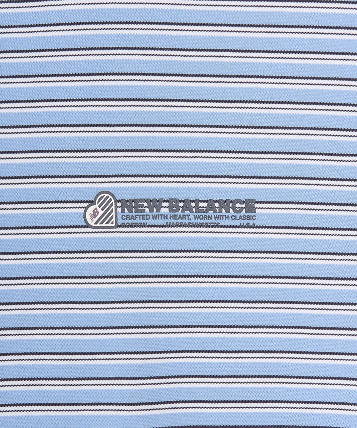 뉴발란스(NEW BALANCE) NBNEG2A113 / UNI NB 하트 스트라이프 반팔티 (GRAPHIC LIGHT BLUE)