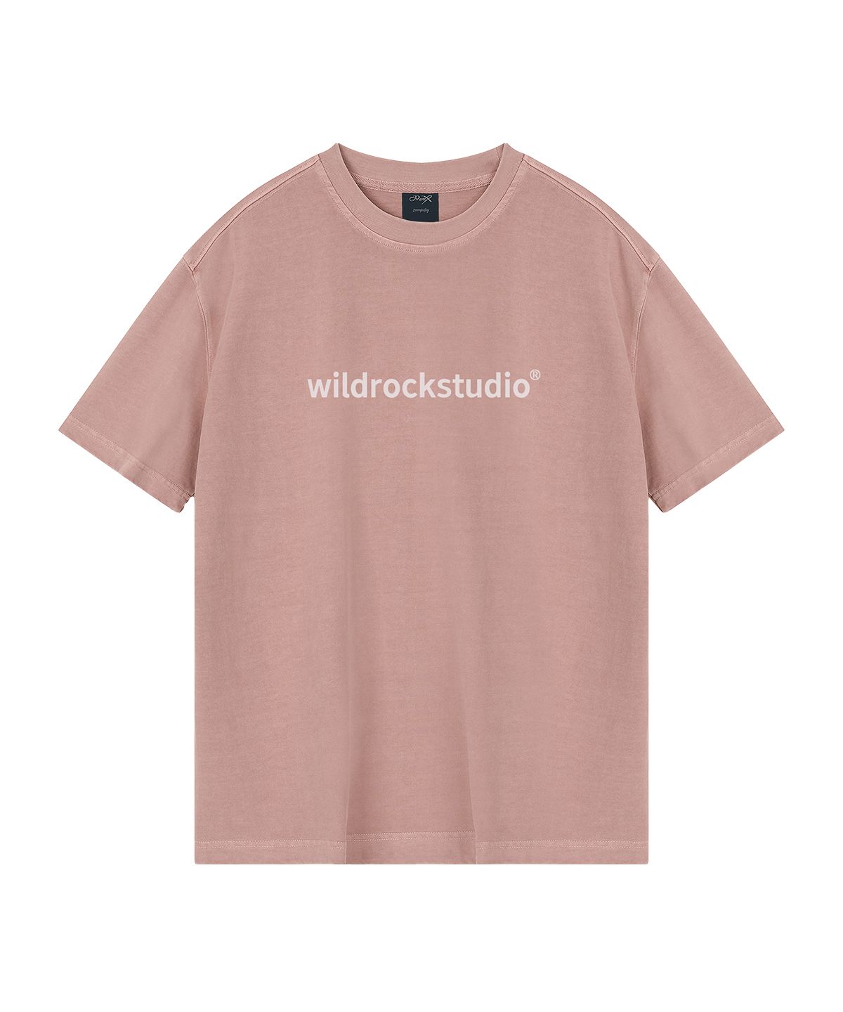 와일드락(WILDROCK) Standard Logo 피그먼트 오버핏 반팔 티셔츠 (크롭 포함)