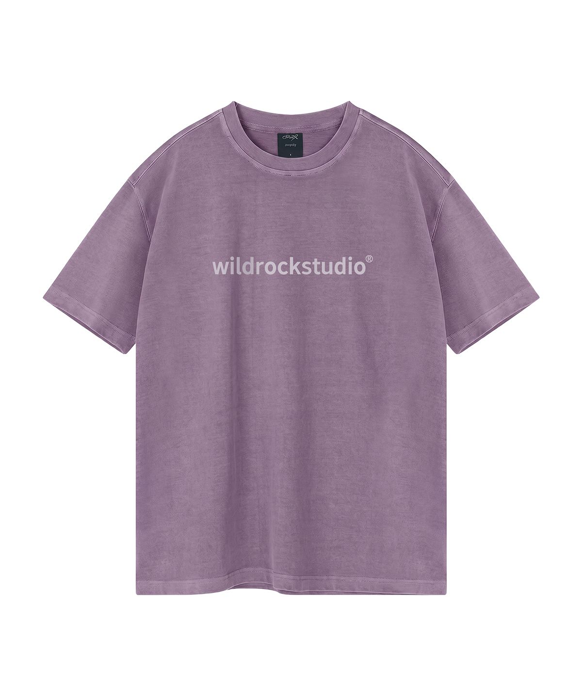 와일드락(WILDROCK) Standard Logo 피그먼트 오버핏 반팔 티셔츠 (크롭 포함)