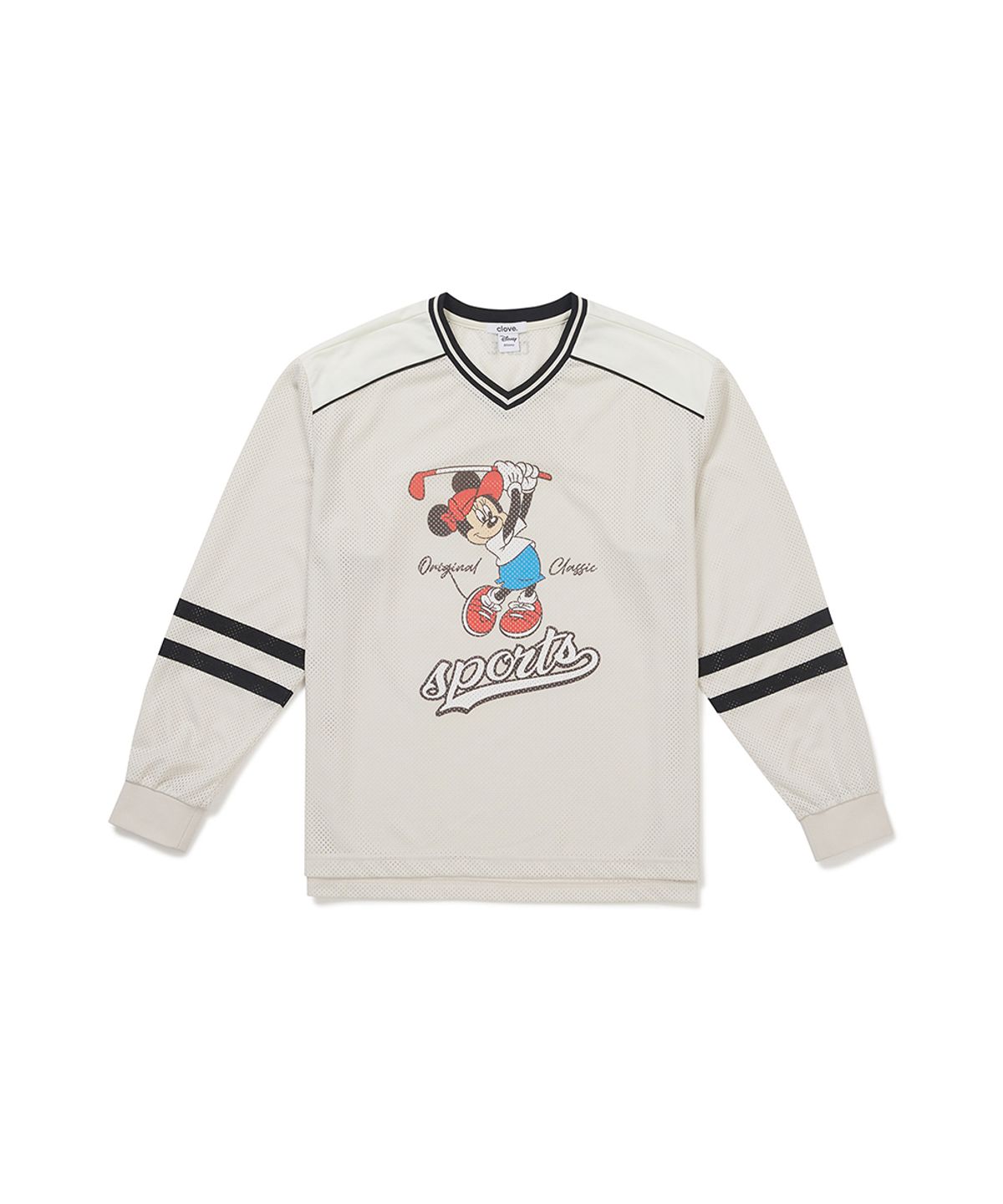 클로브(CLOVE) [26SM clove] Mickey_Mesh T-Shirt (Light Beige)