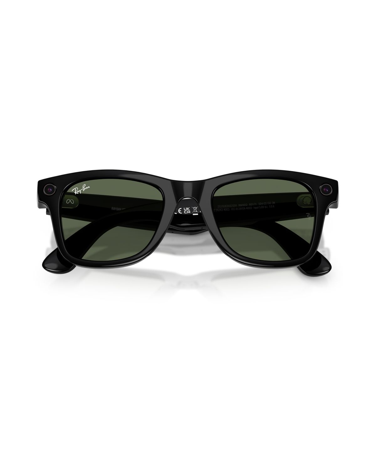 레이밴(RAYBAN) [Ray-Ban Meta] WAYFARER 선글라스 (Non-Polar) - 샤이니 블랙 / 0RW401260171