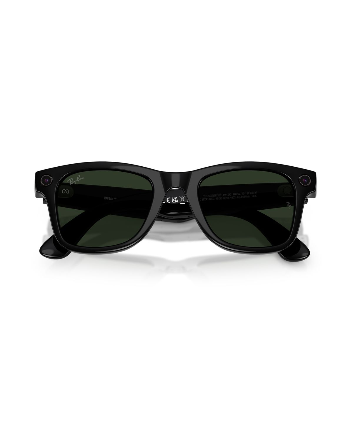 레이밴(RAYBAN) [Ray-Ban Meta] WAYFARER 선글라스 (Transitions) - 샤이니 블랙 / 0RW40126011M