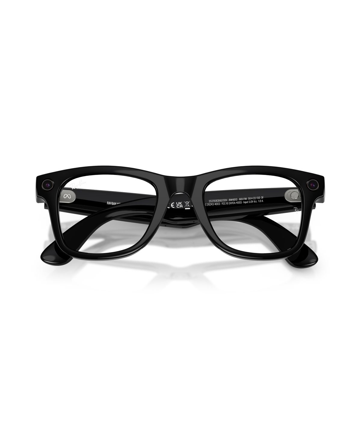 레이밴(RAYBAN) [Ray-Ban Meta] WAYFARER 선글라스 (Transitions) - 샤이니 블랙 / 0RW40126011M