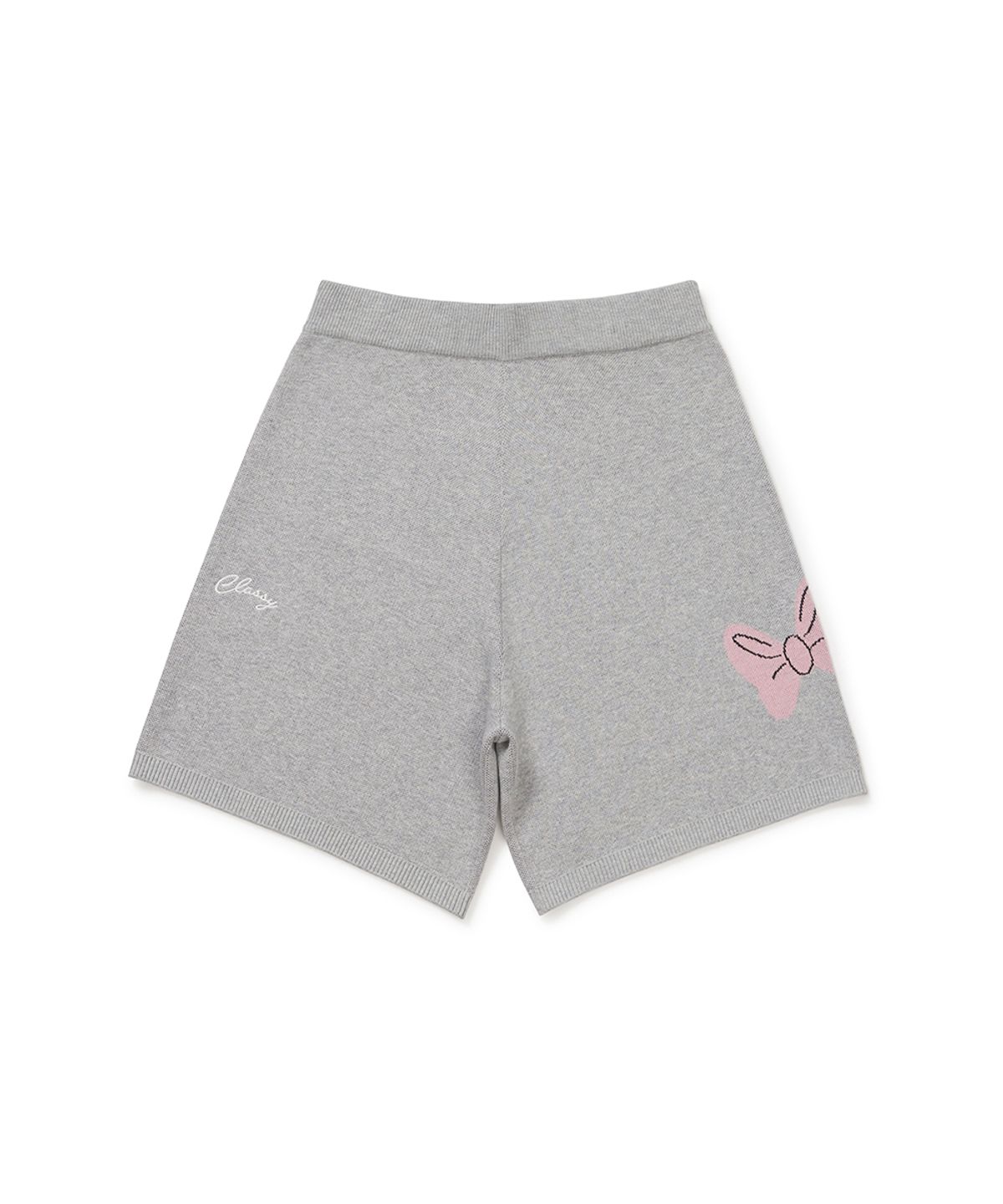 클로브(CLOVE) [26SM clove] Graphic Jacquard Knit Pants (Light Grey)