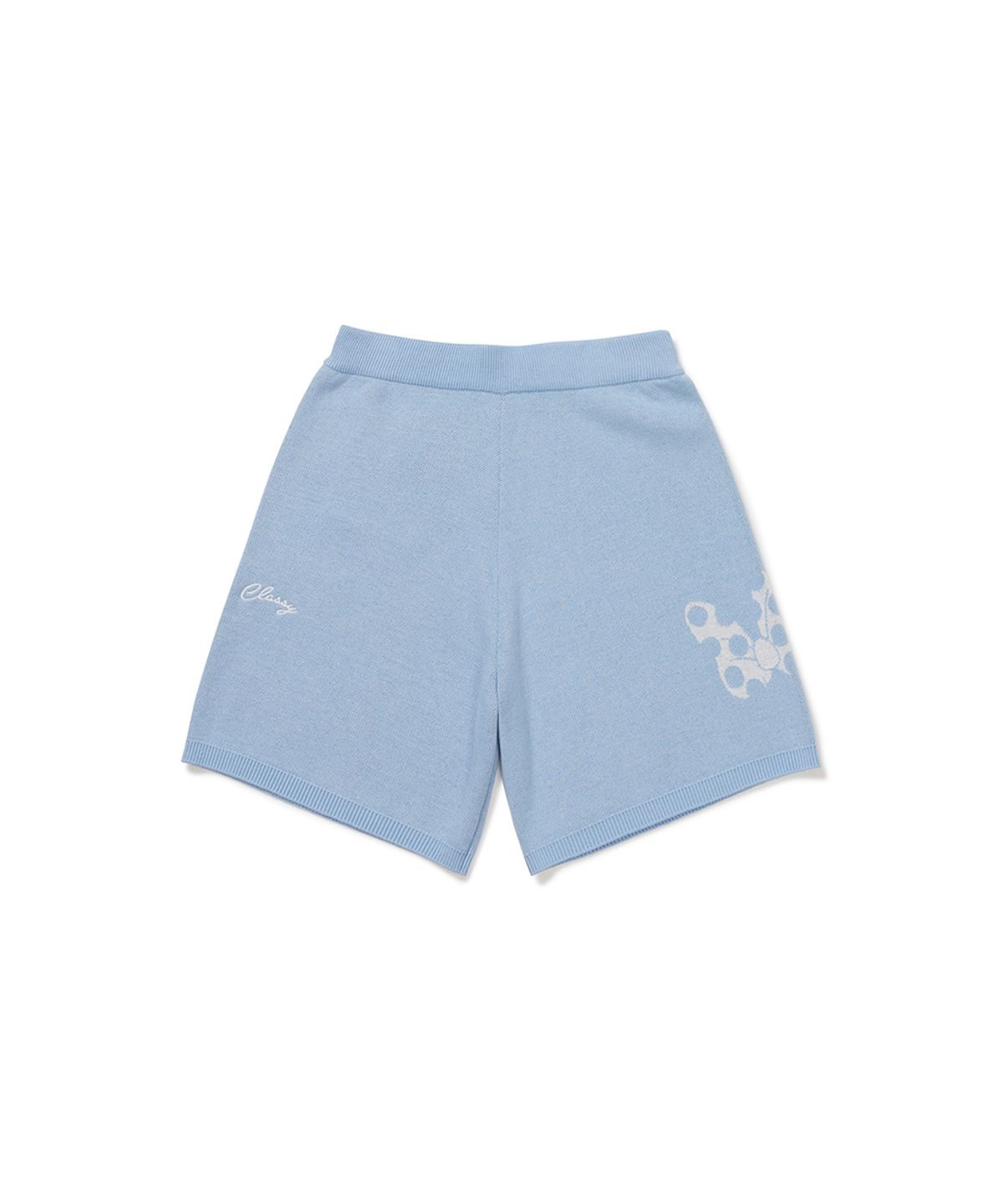 클로브(CLOVE) [26SM clove] Graphic Jacquard Knit Pants (Light Blue)