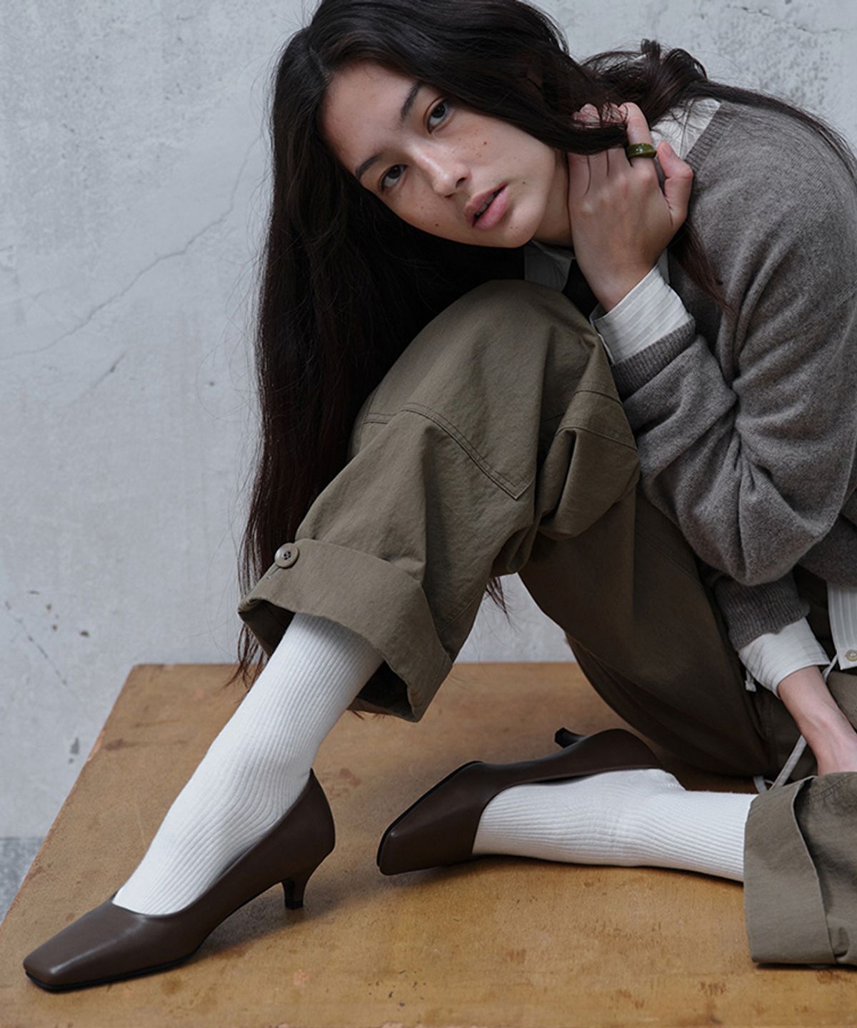 코르베(CORVE) MAIA / 마이아 스퀘어 펌프스 (3colors)