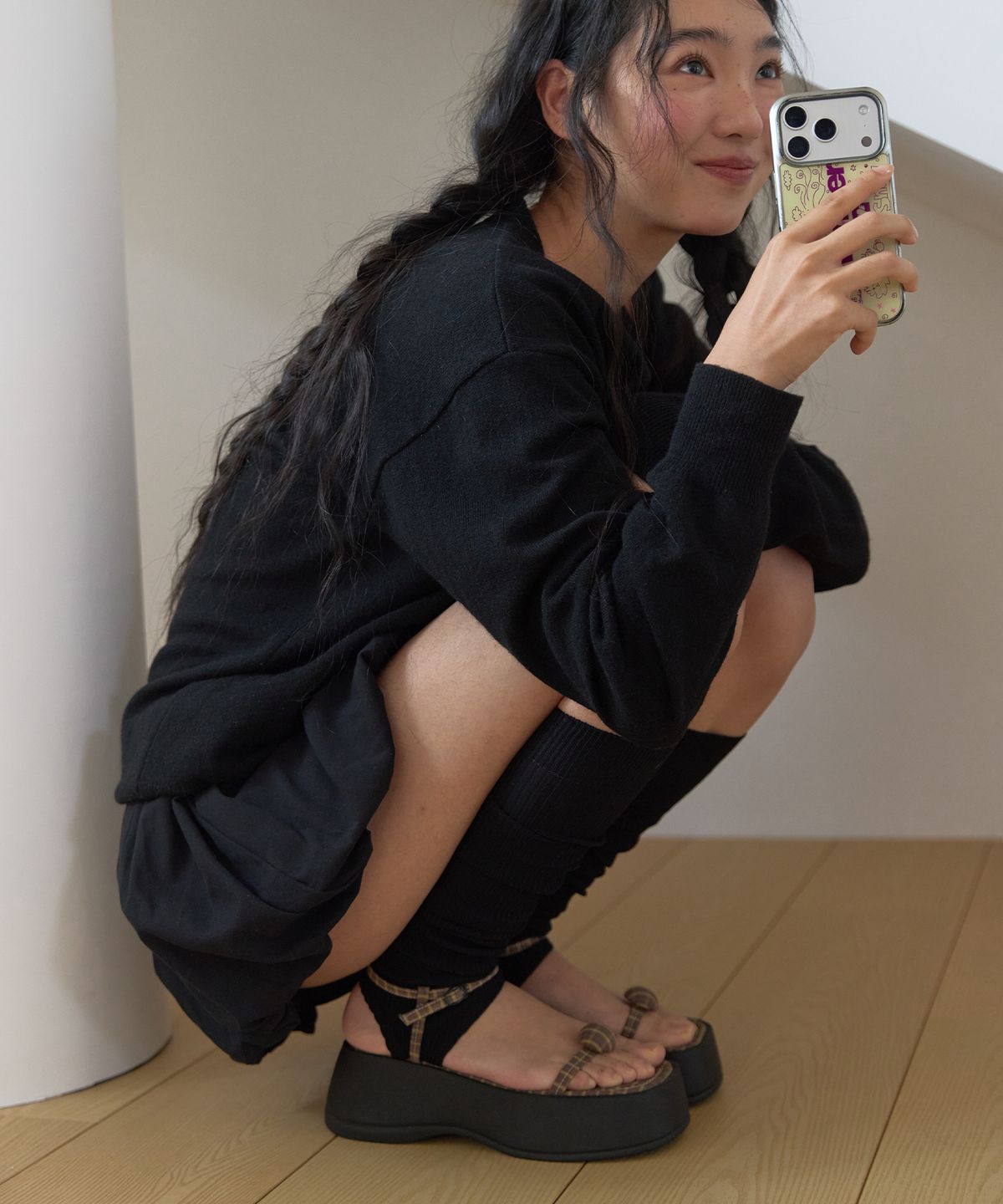 바이아덜스(BYOTHERS) Gravity Platform Sandals
