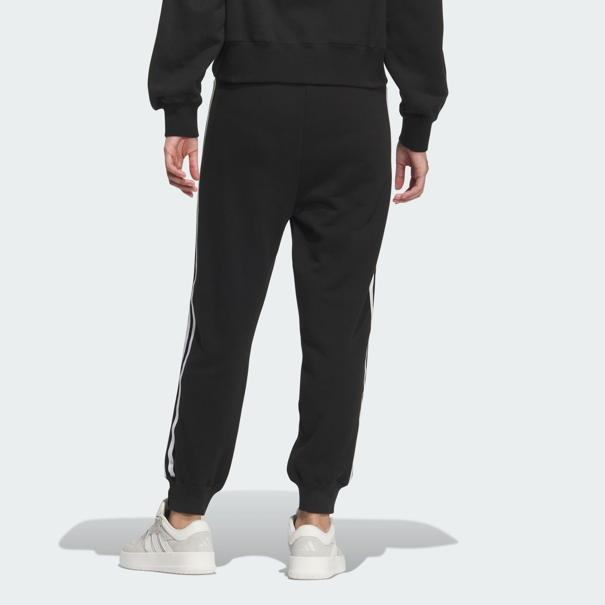 아디다스(ADIDAS) 에센셜+ 3S 프렌치 테리 테이퍼드 팬츠 JW4491
