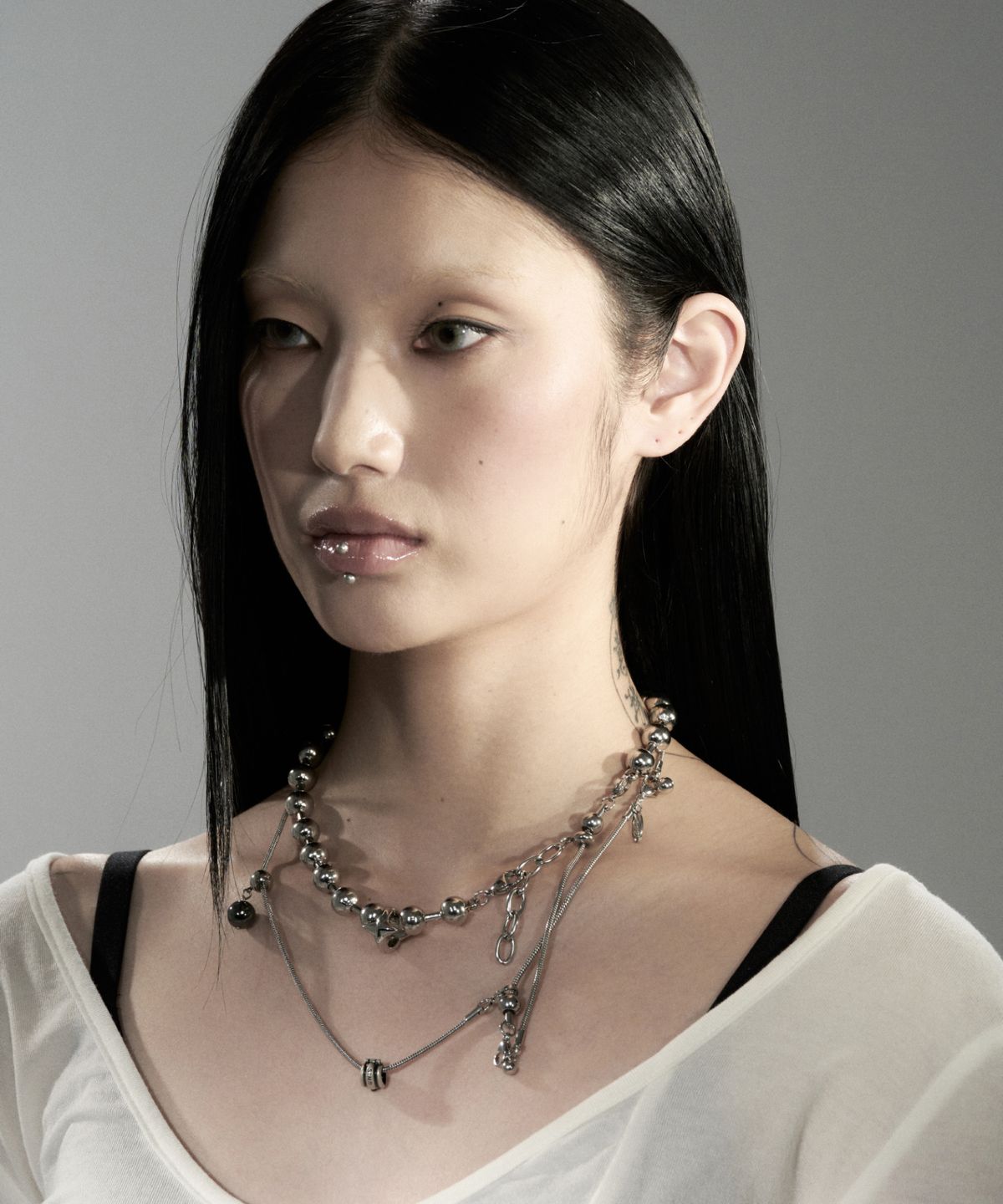 센티멍(SENTIMENTS) NO.733 [BLACK PEARL] NECKLACE