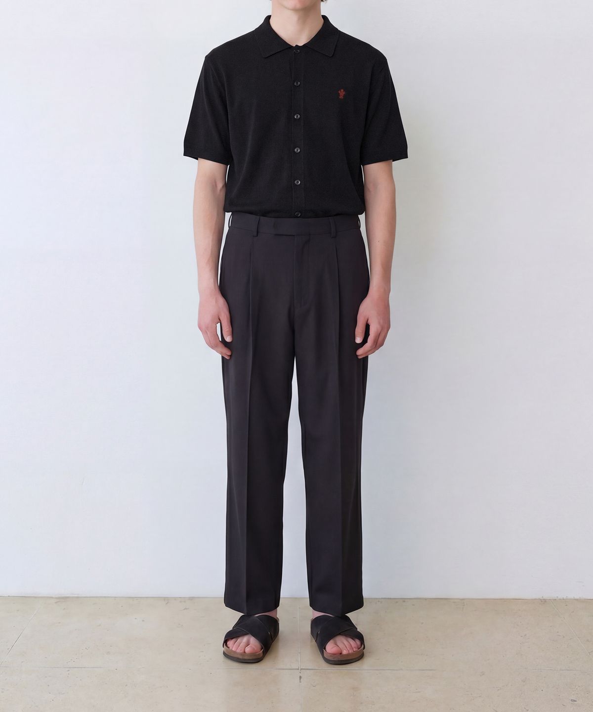 에든버러클럽(EDINBURGH CLUB) COOL LINEN SUMMER CARDIGAN (BLACK)