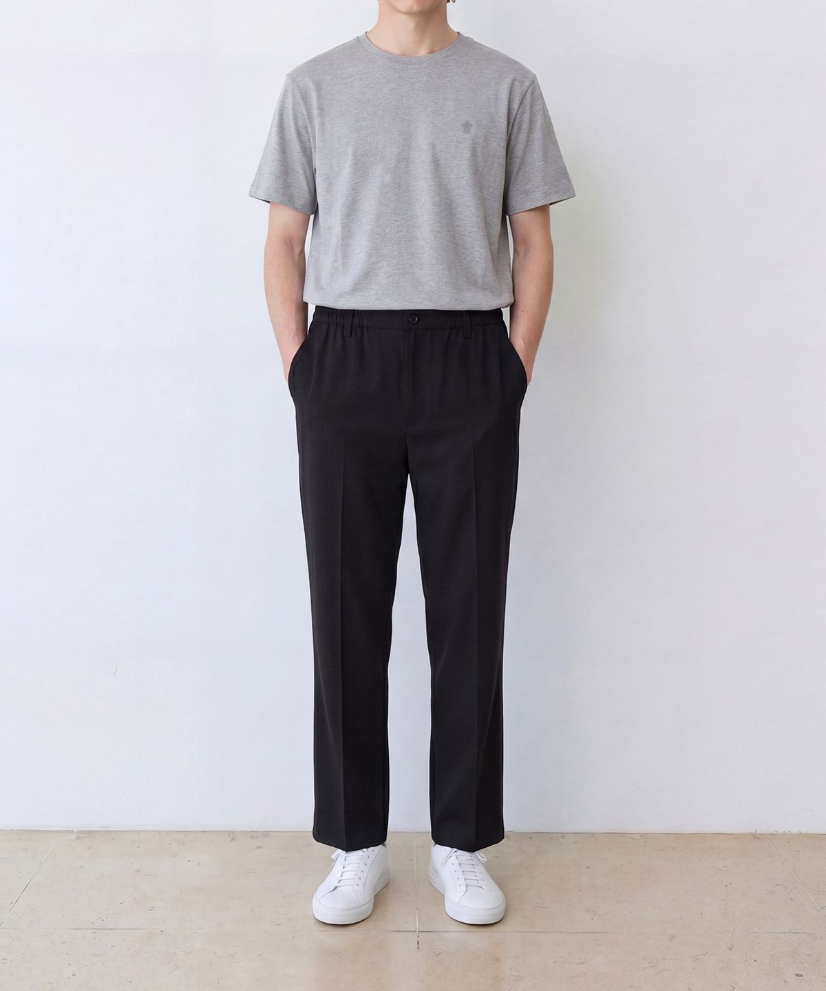 에든버러클럽(EDINBURGH CLUB) ESSENTIAL EMBROIDERY T-SHIRT (GREY)