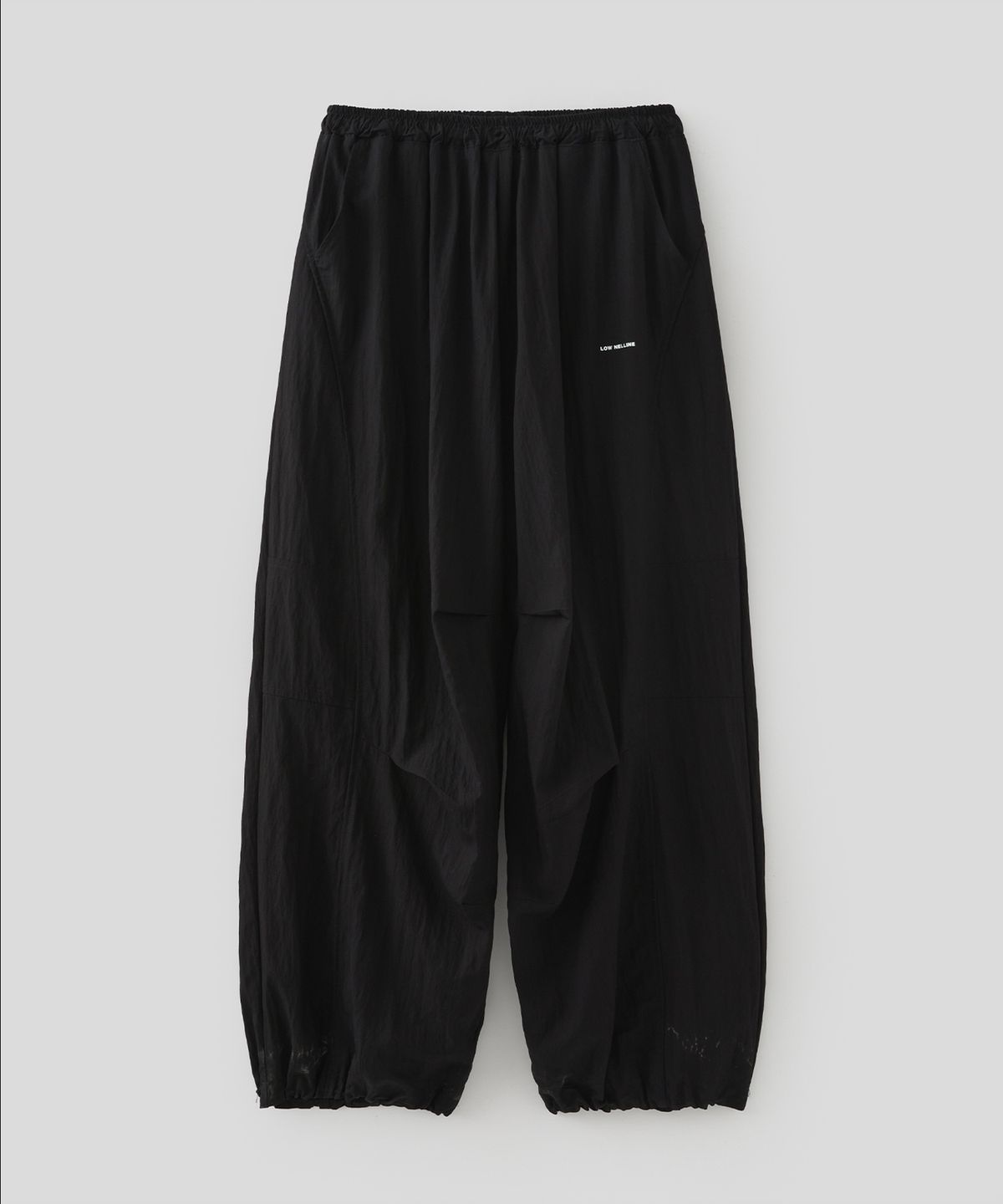 로우넬라인(LOW NELLINE) MAC CURVED MESH NYLON PANTS_BLACK