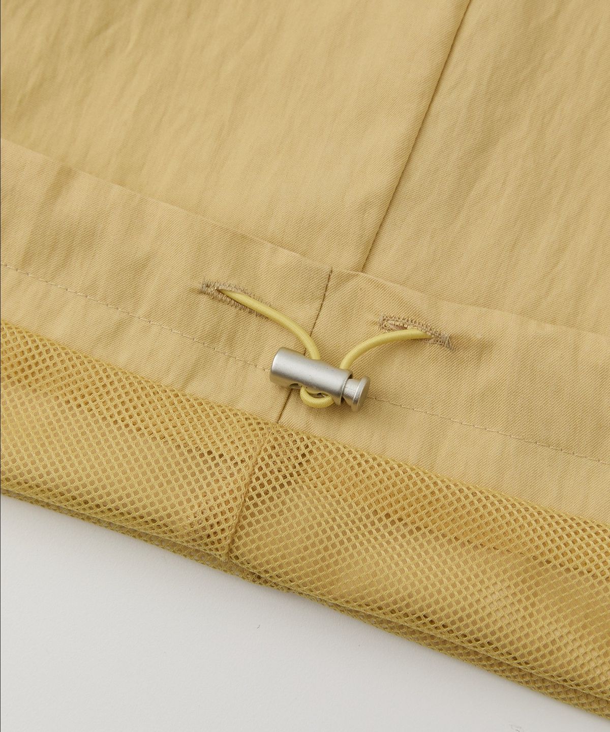 로우넬라인(LOW NELLINE) MAC CURVED MESH NYLON PANTS_YELLOW