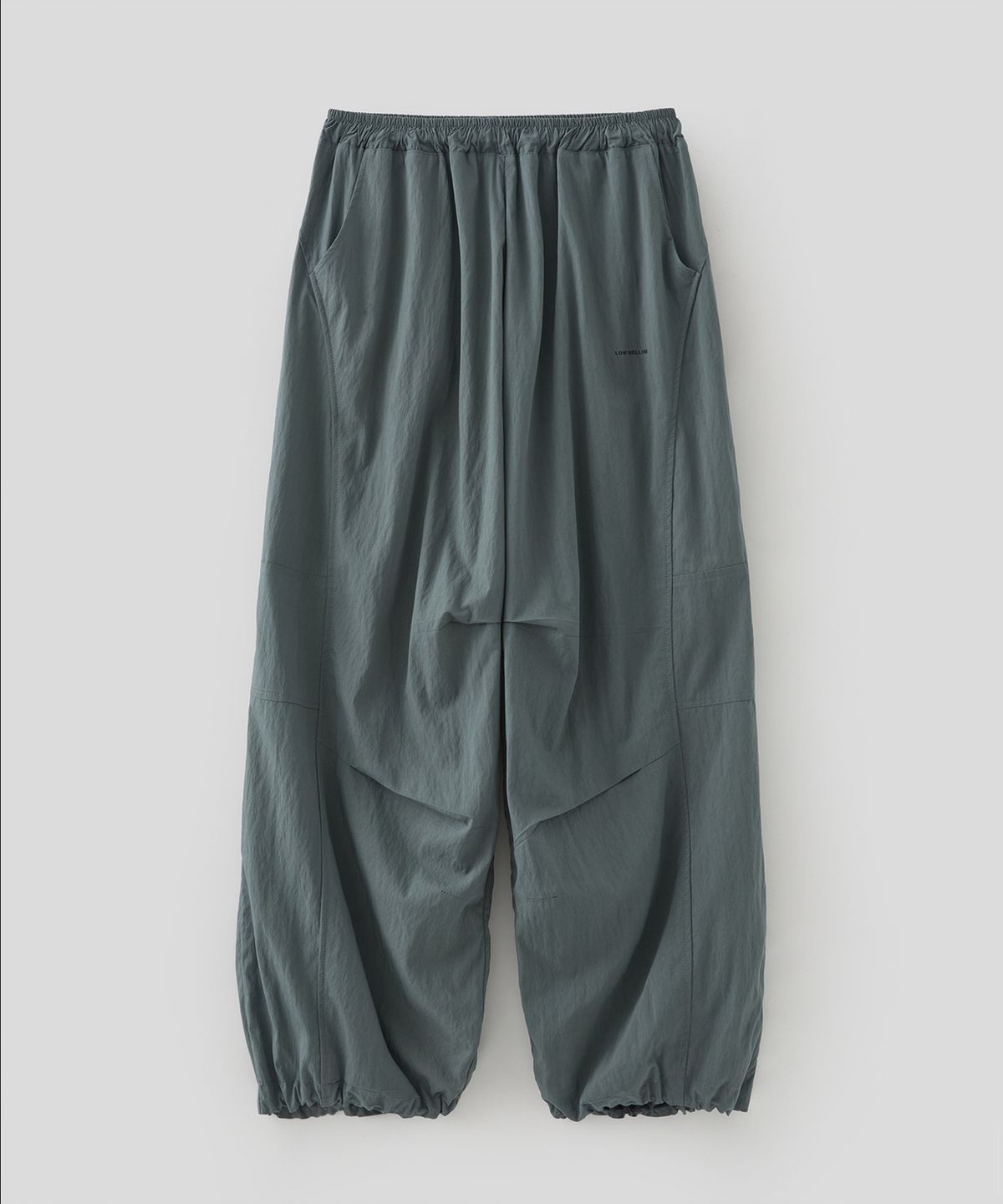 로우넬라인(LOW NELLINE) MAC CURVED MESH NYLON PANTS_CHARCOAL