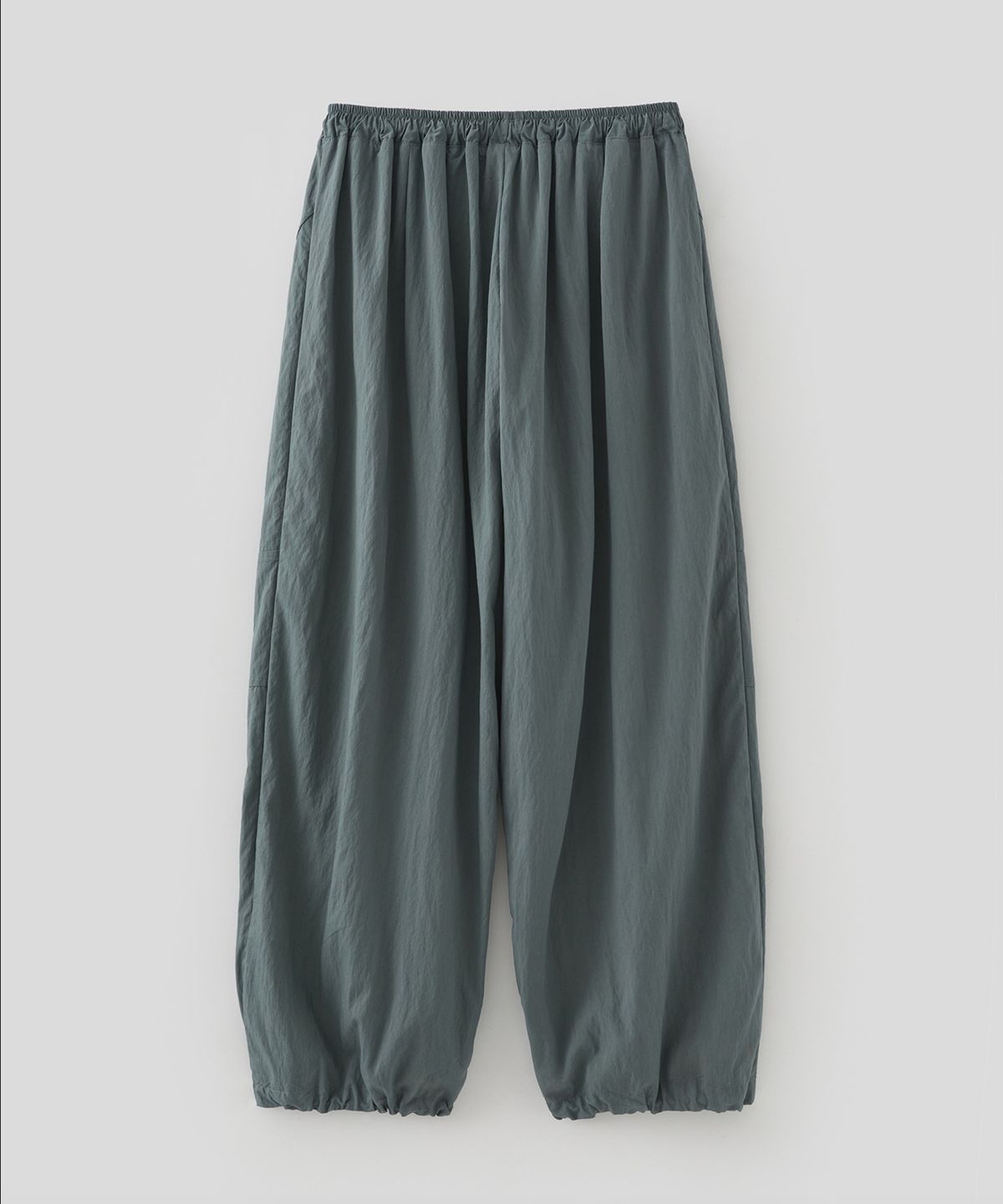 로우넬라인(LOW NELLINE) MAC CURVED MESH NYLON PANTS_CHARCOAL