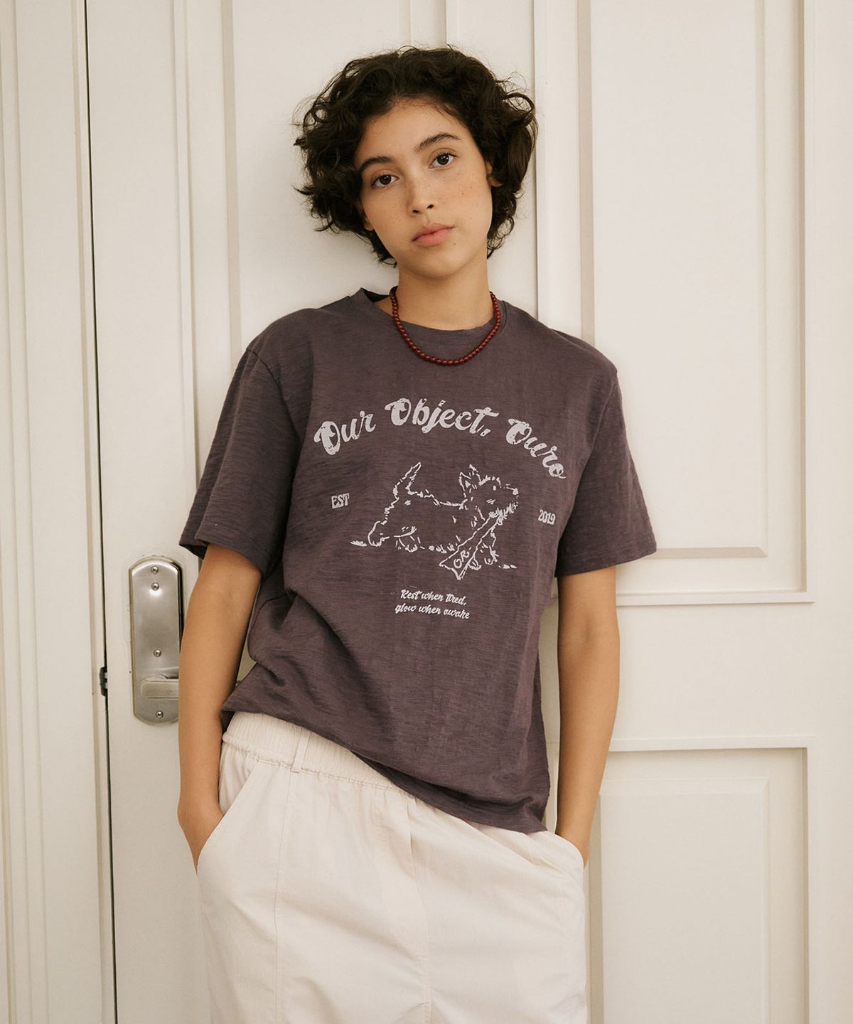 아우로(OURO) TERRIER GRAPHIC TEE [ ROCK ]