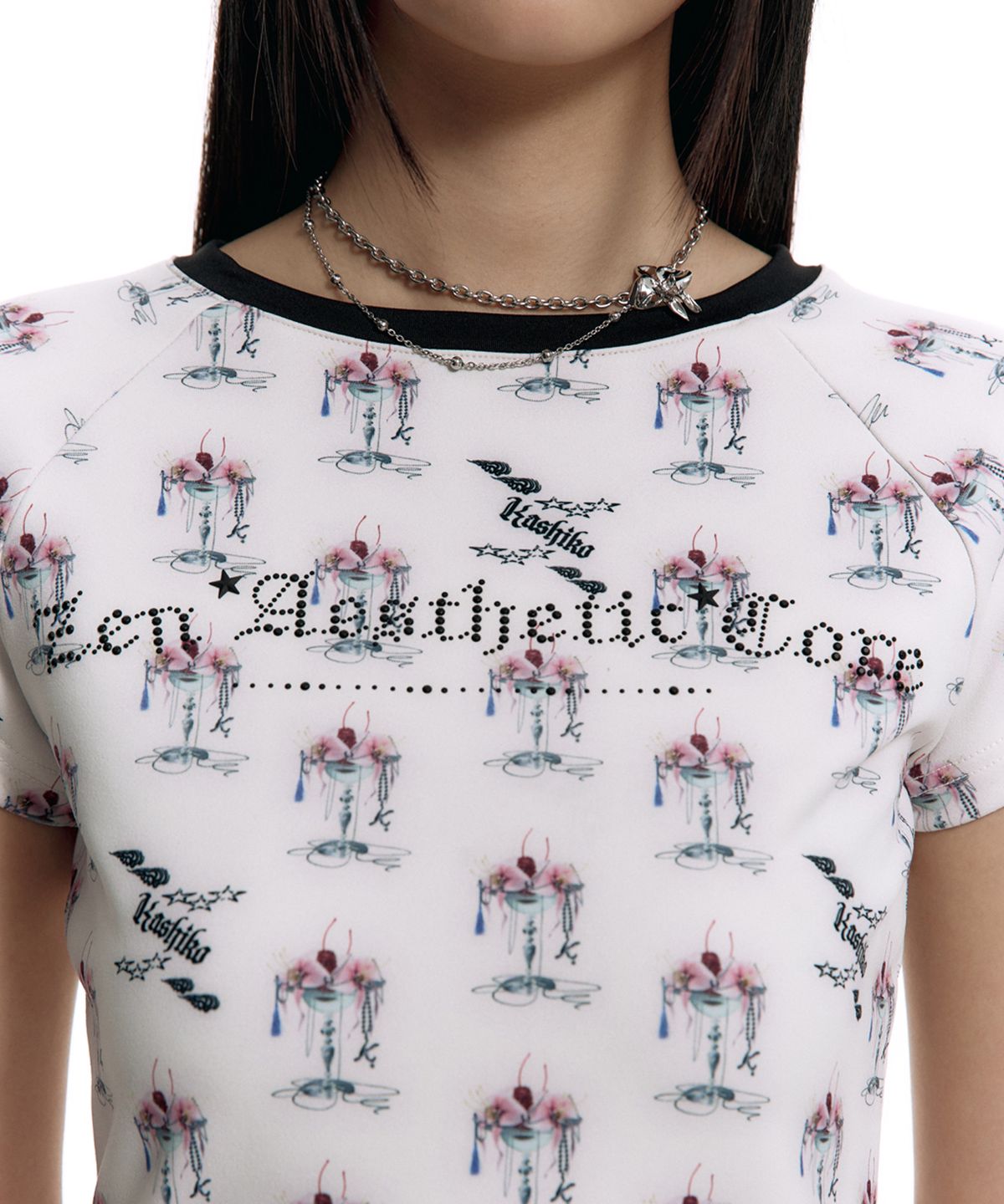 카시코(KASHIKO) Layered Orchid Necklace