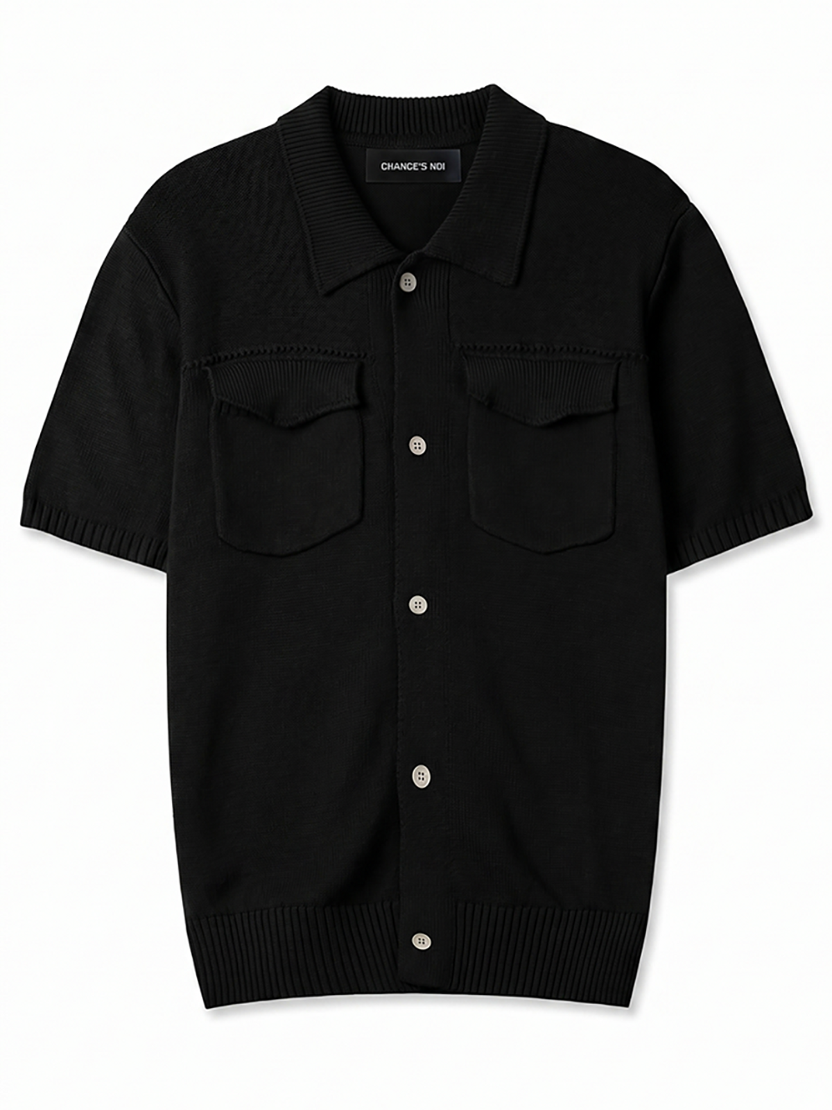 챈세스노이(CHANCE'S NOI) 체스트 포켓 카라 넥 니트 가디건(3color)/M262OT03