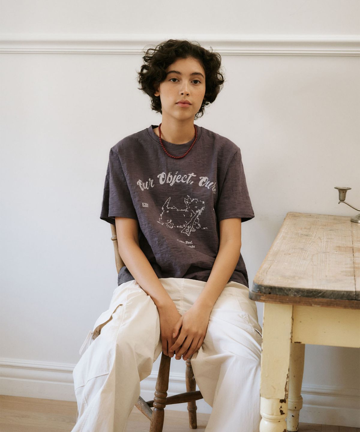 아우로(OURO) NYLON BANDING CARPENTER PANTS [ CREAM ]